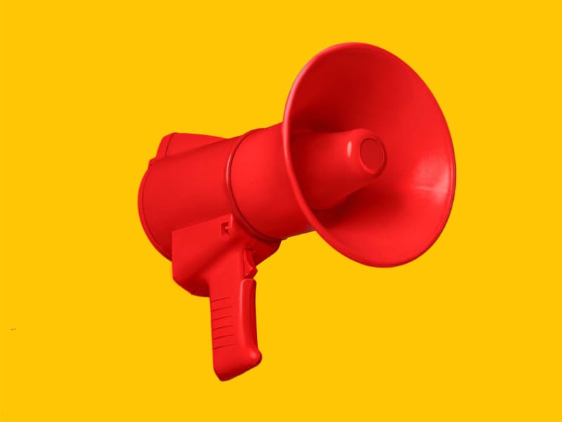 Graphic of megaphone